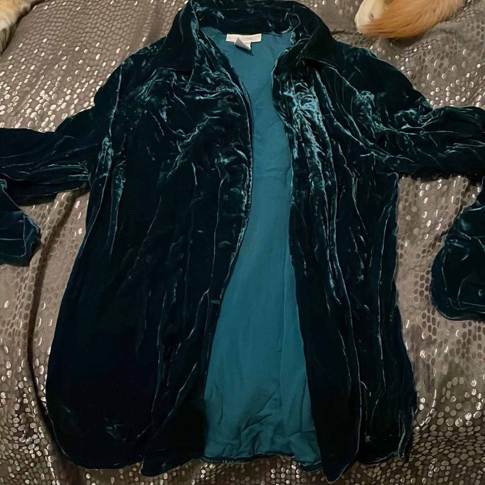 Soft surroundings velvet top